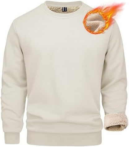 Men's Solid Color Casual Round Neck Loose Sweatshirt