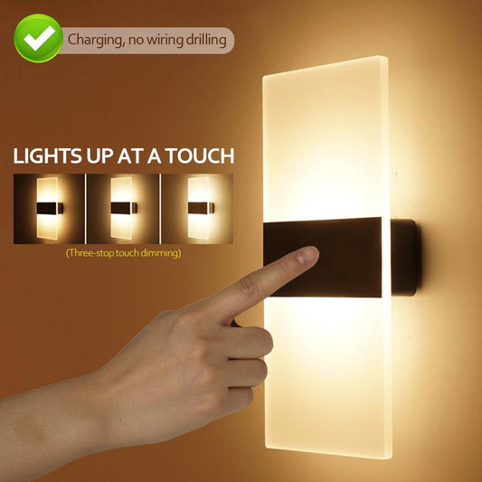  Wall Lights Indoor Usb-C Rechargeable Wall Lights Wireless Wall Light Motion Sensor, 