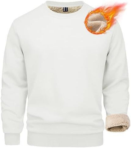 Men's Solid Color Casual Round Neck Loose Sweatshirt