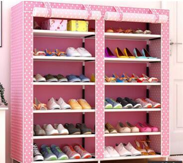 Thick Non-woven Double Row Multi-layer Shoe Cabinet Shelves