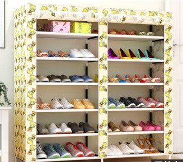 Thick Non-woven Double Row Multi-layer Shoe Cabinet Shelves