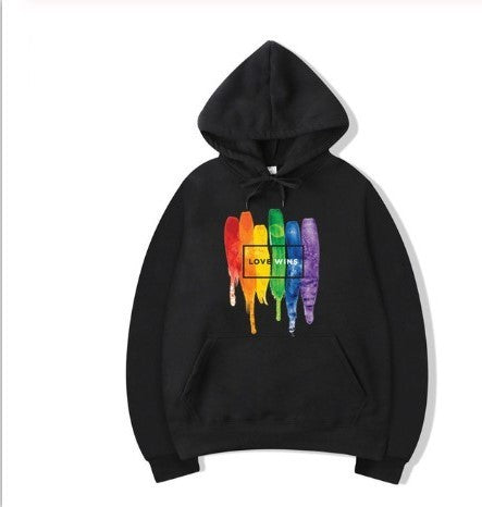 Men's Pride Lgbt Cotton Fleece Hoodies Sweatshirts Man Love Wins Sweatshirts