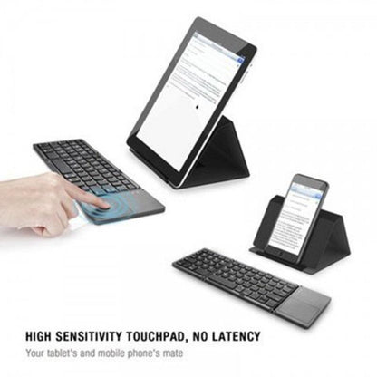 ProtoArc Foldable Bluetooth Keyboard, XK01 Folding Wireless Portable Keyboard with Numeric Keypad, Full-Size Travel Keyboard