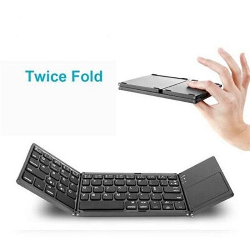 ProtoArc Foldable Bluetooth Keyboard, XK01 Folding Wireless Portable Keyboard with Numeric Keypad, Full-Size Travel Keyboard