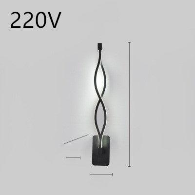 LED wall lamp nordic minimalist bedroom bedside lamp