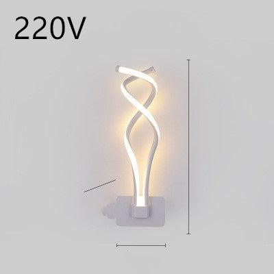 LED wall lamp nordic minimalist bedroom bedside lamp