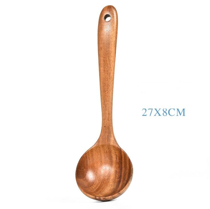 Teak Wood Cooking Spoon Set