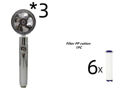 High-Pressure Handheld Propeller Shower Head