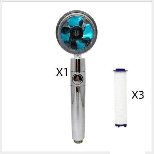 High-Pressure Handheld Propeller Shower Head