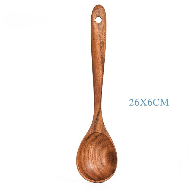 Teak Wood Cooking Spoon Set