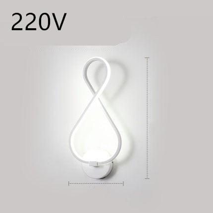 LED wall lamp nordic minimalist bedroom bedside lamp