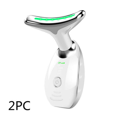 Neck Face Beauty Device, 3 Colors LED Photon Therapy, Skin Tighten Reduce Double Chin Anti Wrinkle Remove Skin Care, for SkinTightening & Neck Lifting