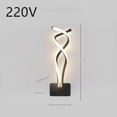 LED wall lamp nordic minimalist bedroom bedside lamp