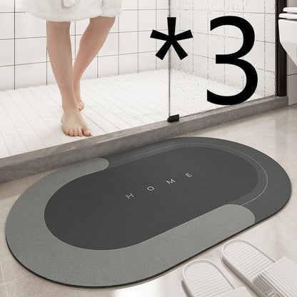 Cushion Bathroom Sliding Door Floor Foot Mat