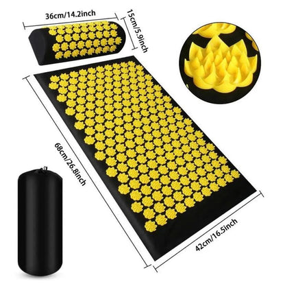 Acupressure Mat Set for Full Body for Tension Headaches Back Pain Stress