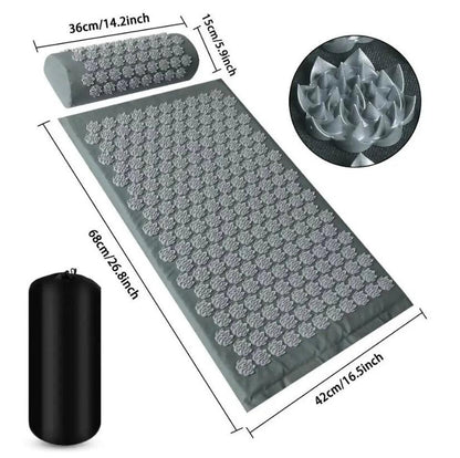 Acupressure Mat Set for Full Body for Tension Headaches Back Pain Stress