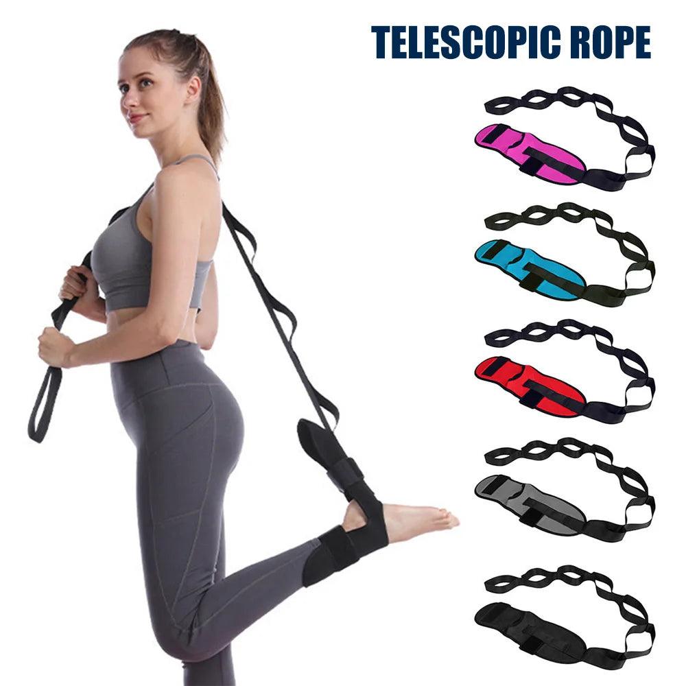 Multi Functional Non Slip, Lightweight Loop Stretchable Belt for Yoga and stretching