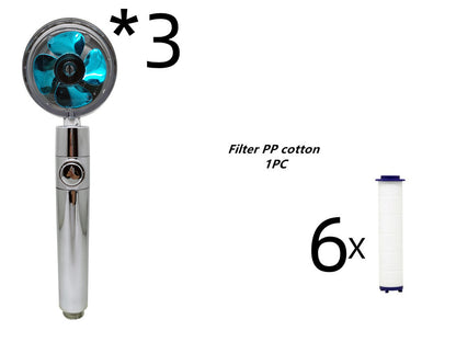 High-Pressure Handheld Propeller Shower Head