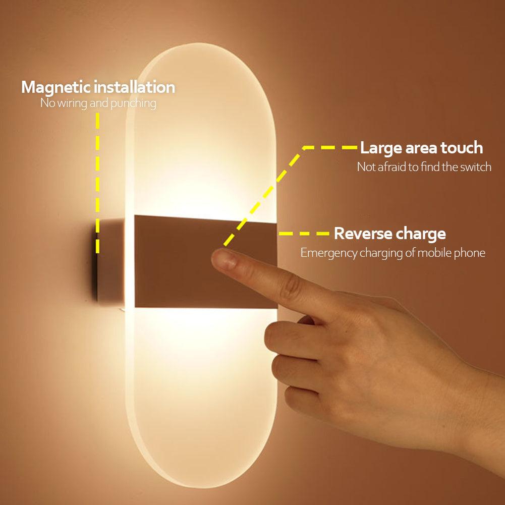  Wall Lights Indoor Usb-C Rechargeable Wall Lights Wireless Wall Light Motion Sensor, 