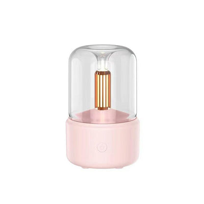 Atmosphere Light Humidifier Candlelight Aroma Diffuser Portable 120ml Electric USB Air Humidifier Cool Mist Maker Fogger  8-12 Hours With LED Night Light