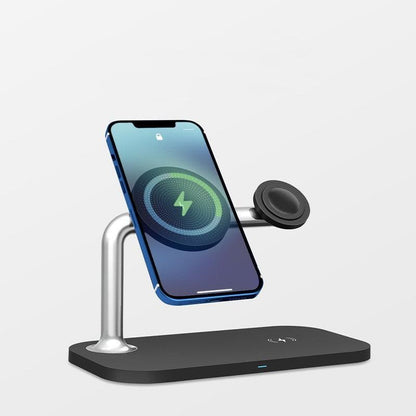 Wireless Charger, Magnetic Foldable 3 in 1 Mag-Safe Charger, Fast Travel Wireless Charging Station for iPhone 15/14/13/12/ Series,for iWatch,