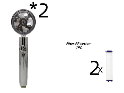 High-Pressure Handheld Propeller Shower Head