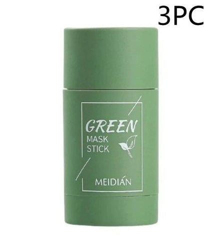 Green Tea Clay Mask Stick: Oil Control, Anti-Acne, Whitening, Seaweed