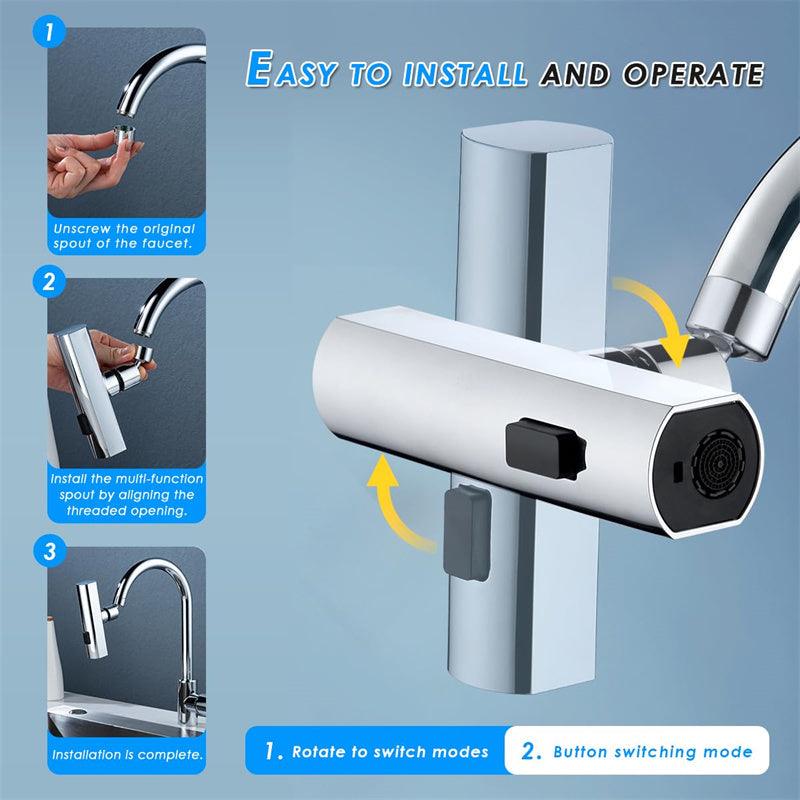 Kitchen Faucet Waterfall Outlet Splash Water Proof Nozzle Extension Kitchen Gadgets